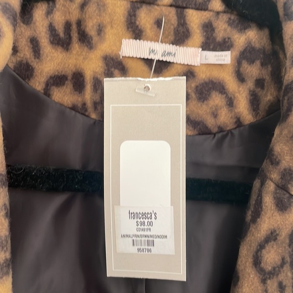 Animal Print winter coat NWT - Picture 5 of 5